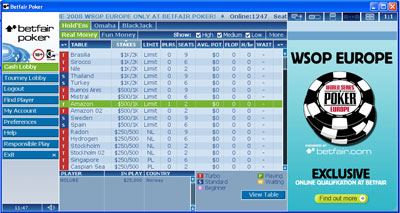betfair poker lobby betfair poker lobby